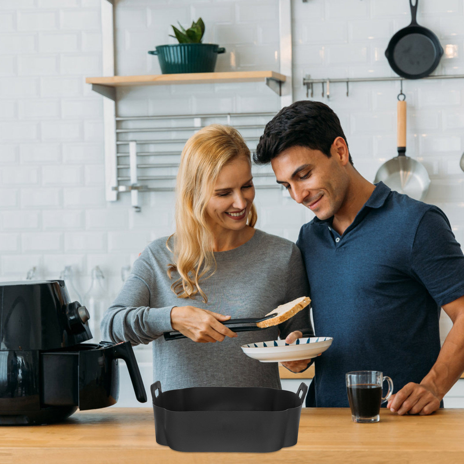 Air Fryer Silicone Pot Liner - بطانة سيليكون لوعاء القلاية الهوائية، وسادة