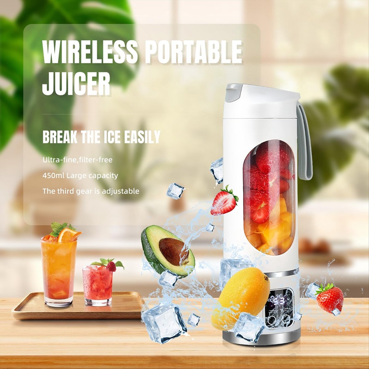 خلاط محمول قابل لإعادة الشحن ع - مراجعة Portable Blender Usb Rechargeable وسعره
