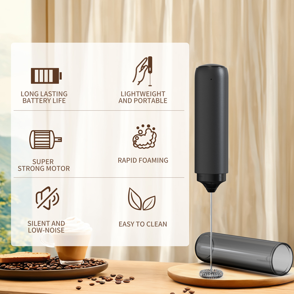 خلاط يدوي قوي للمطبخ، جهاز صنع - مراجعة Electric Milk Frother Handheld وسعره